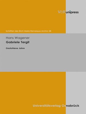 cover image of Gabriele Tergit